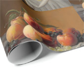 Pfirsiche, Trauben und Äpfel von Severin Roesen Geschenkpapier (Rolleneckpunkt)