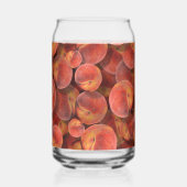 Pfirsiche trinken Glas (Rückseite)