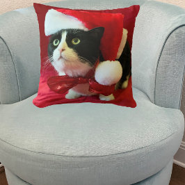 Pfirsiche Tuxedo Weihnachtskissen Kissen