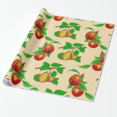 Pfirsiche und Birnen Geschenkpapier (Ungerollt)