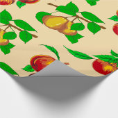 Pfirsiche und Birnen Geschenkpapier