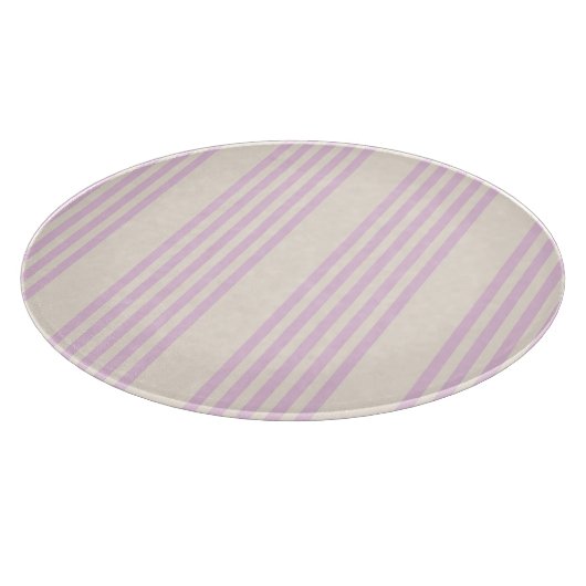 Pfirsiche und creme 5 Streifen Muster Schneidebrett (Ecke)