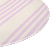 Pfirsiche und creme 5 Streifen Muster Schneidebrett (Ecke)