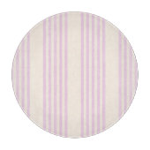 Pfirsiche und creme 5 Streifen Muster Schneidebrett (Vorderseite)