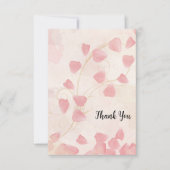 Pfirsiche und Creme Danke Karten (Vorderseite)