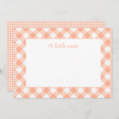 Pfirsiche und Creme-Karte Einladung (Vorne/Hinten)