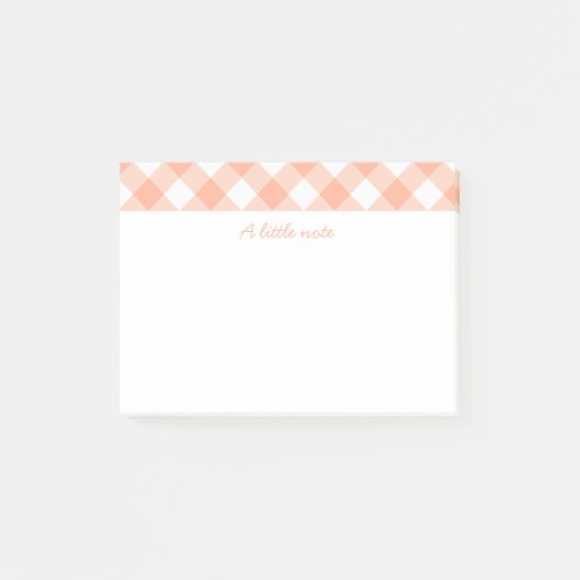 Pfirsiche und Creme-Post-it-Noten Post-it Klebezettel (Vorderseite)