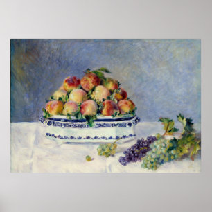 Pfirsiche und Traubenposter Poster