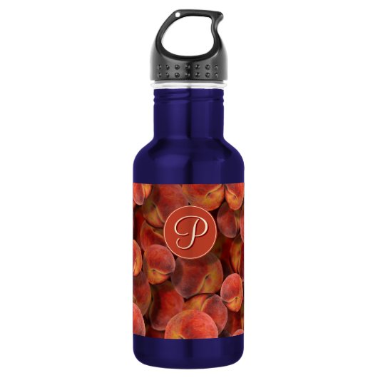 Pfirsiche Wasserflasche (Vorderseite)