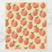 Pfirsiche Weinetikett (Einzelnes Label)