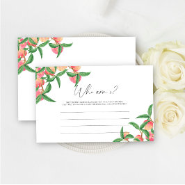 Pfirsiche - Wer bin ich Brautparty Briefpapier