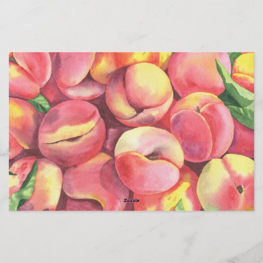 Pfirsiche - Wer bin ich Brautparty Briefpapier (Rückseite)