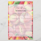 Pfirsiche - Wie alt war die Braut, um ein Spiel zu (Vorderseite)