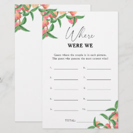 Pfirsiche - Wo waren wir Brautparty