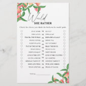 Pfirsiche - Würde sie lieber Brautparty spielen (Vorderseite)