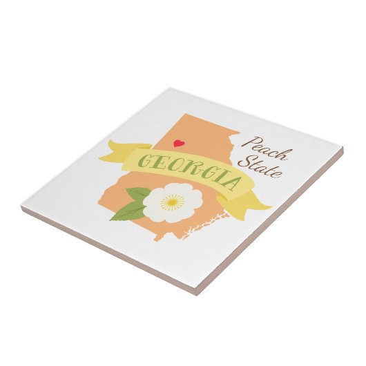 Pfirsichel-Staat Fliese (Seite)