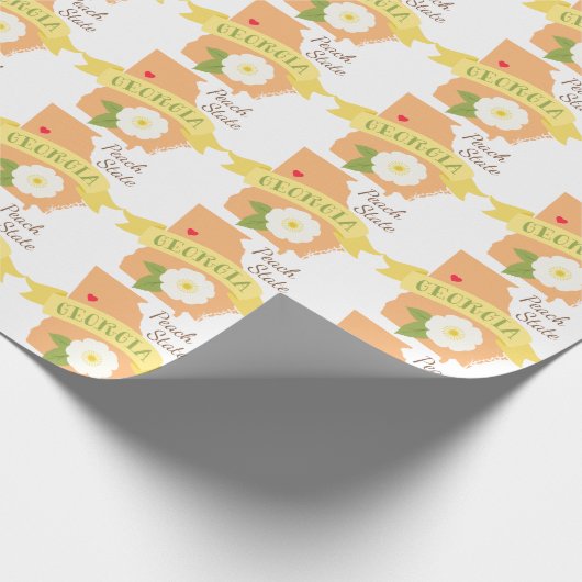 Pfirsichel-Staat Geschenkpapier (Ecke)