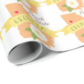 Pfirsichel-Staat Geschenkpapier (Rolleneckpunkt)