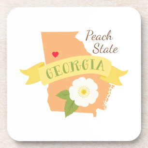 Pfirsichel-Staat Getränkeuntersetzer