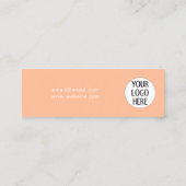 Pfirsichfarbe 2024 mit Firmenlogo Treuekarte (Rückseite)