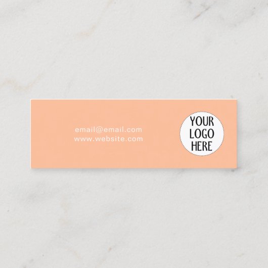 Pfirsichfarbe 2024 mit Firmenlogo Treuekarte (Rückseite)