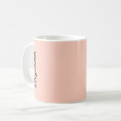 Pfirsichfarbe Kaffeetasse (Vorderseite Links)