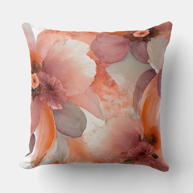 Pfirsichfarben Kissen (Vorderseite)