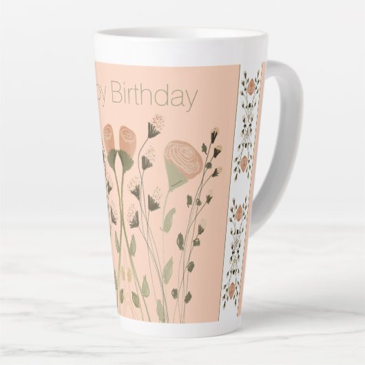 Pfirsichfarben Milchtasse (Rechte Ecke)