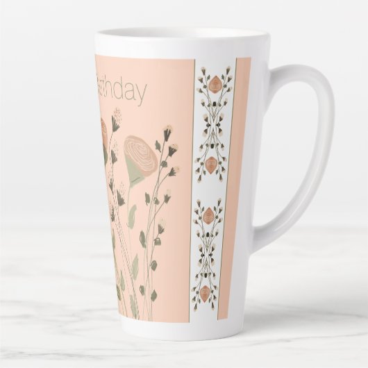 Pfirsichfarben Milchtasse (Rechts)