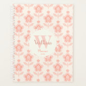 Pfirsichfarben Pfirsichfarben Blume Kunst, Dichtun Planer (Vorderseite)