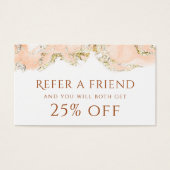 Pfirsichfarben-Referenzkarte (Vorderseite)