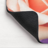 Pfirsichfarben-Rose Mousepad (Ecke)