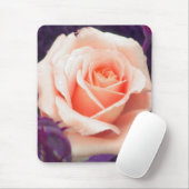 Pfirsichfarben-Rose Mousepad (Mit Mouse)