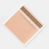 Pfirsichfarben Serviette (Ecke)