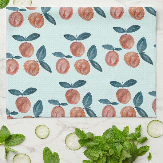Pfirsichfarben Sweet als Peach Geschirrtuch (Gefaltet)
