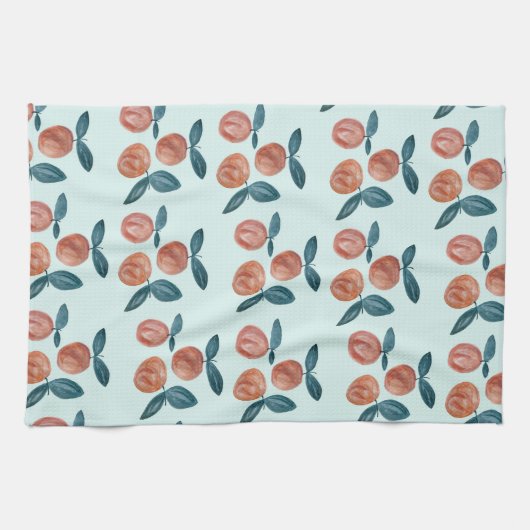 Pfirsichfarben Sweet als Peach Geschirrtuch (Horizontal)