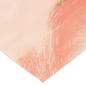 Pfirsichfarben und goldene Markierungen Kurzer Tischläufer (Ecke)