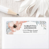 Pfirsichfarben und Rücksendeadresse Grüne Blume (Insitu)