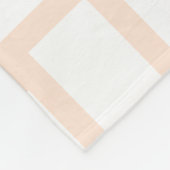 Pfirsichfarben und weißes Webdesign Fleecedecke (Ecke)
