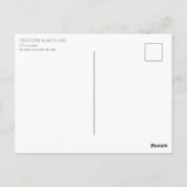 Pfirsichfarbene Aquarellfarben Verspätung des Datu Postkarte (Rückseite)