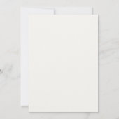 Pfirsichfarbene Blätterhochzeit Einladung (Rückseite)