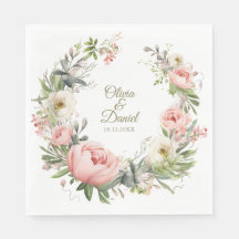 Pfirsichfarbene Blütenhochzeit und Blütenrosa