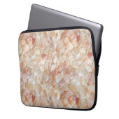 Pfirsichfarbene Mutter von Perlmosaik faltenbar Laptopschutzhülle (Vorderseite Links)