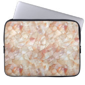 Pfirsichfarbene Mutter von Perlmosaik faltenbar Laptopschutzhülle (Vorderseite)