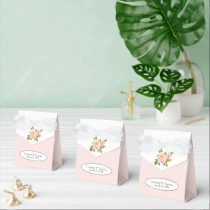 Pfirsichfarbene Rose Geschenkschachtel