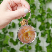 Pfirsichfarbene Rose Schlüsselanhänger (Hand)