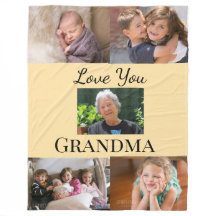 Pfirsichfarbener Gradient 5-Foto-Familien-Tribut-A