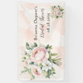 Pfirsichfarbenes Brautparty Banner (Vertikal)