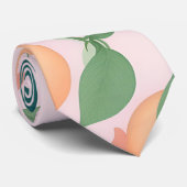 Pfirsichfarbenes Personalisiertes Muster Krawatte (Gerollt)