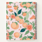 Pfirsichfarbenes Personalisiertes Muster Notizblock (Rückseite)